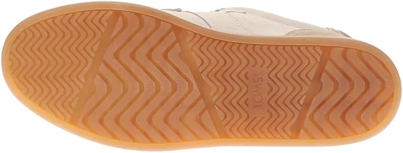 TOMS Womens Collins Suede Lace Up Sneakers Shoes Casual - Beige