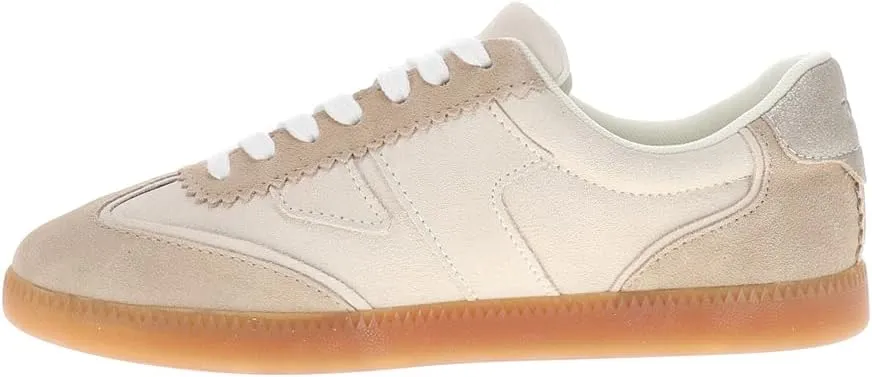 TOMS Womens Collins Suede Lace Up Sneakers Shoes Casual - Beige
