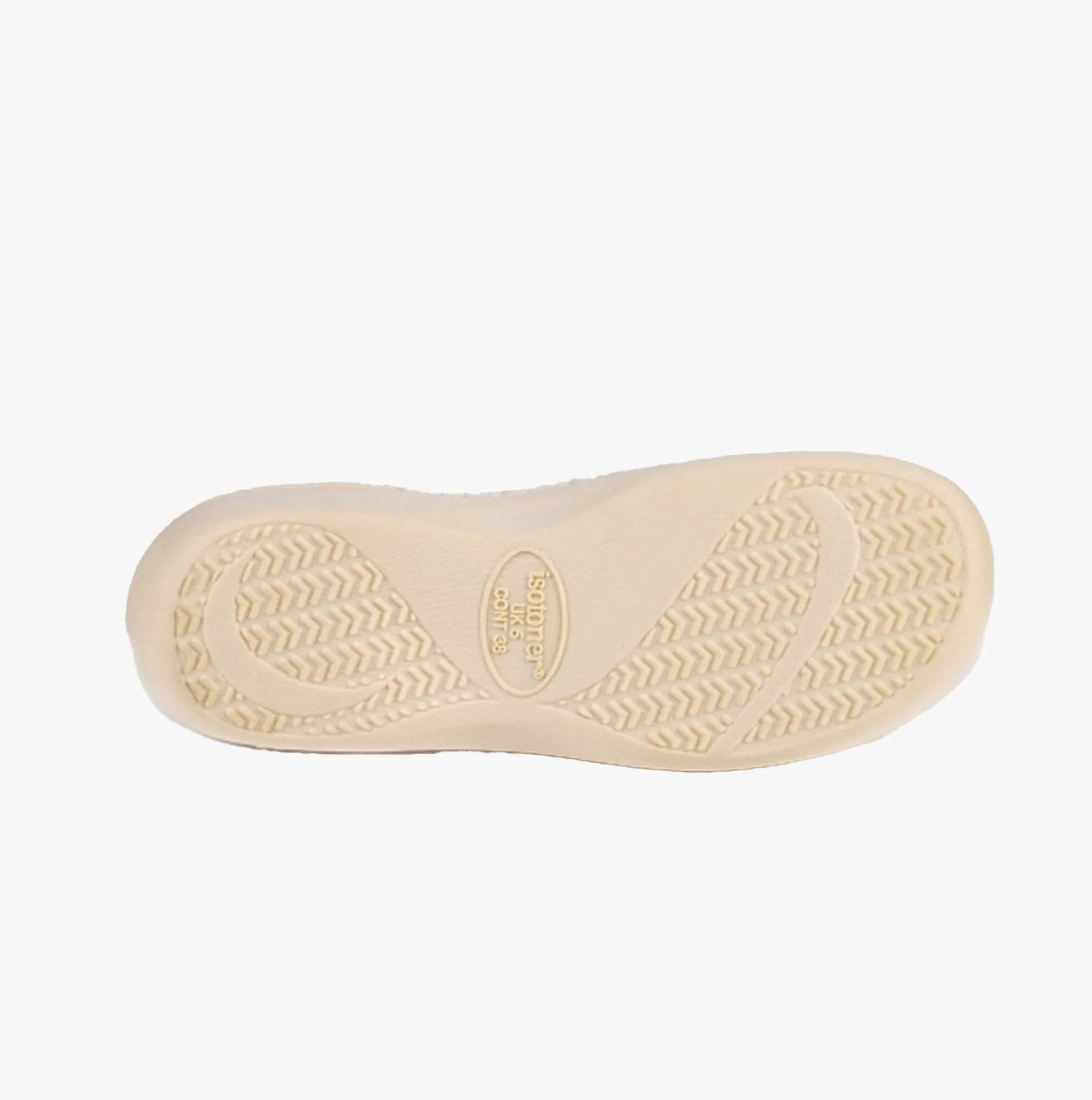 Totes Isotoner POPCORN TERRY Womens Mule Slippers Natural