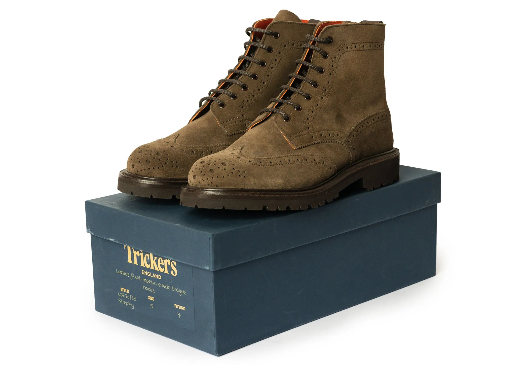 Tricker's Stephy - Flint Repello Suede