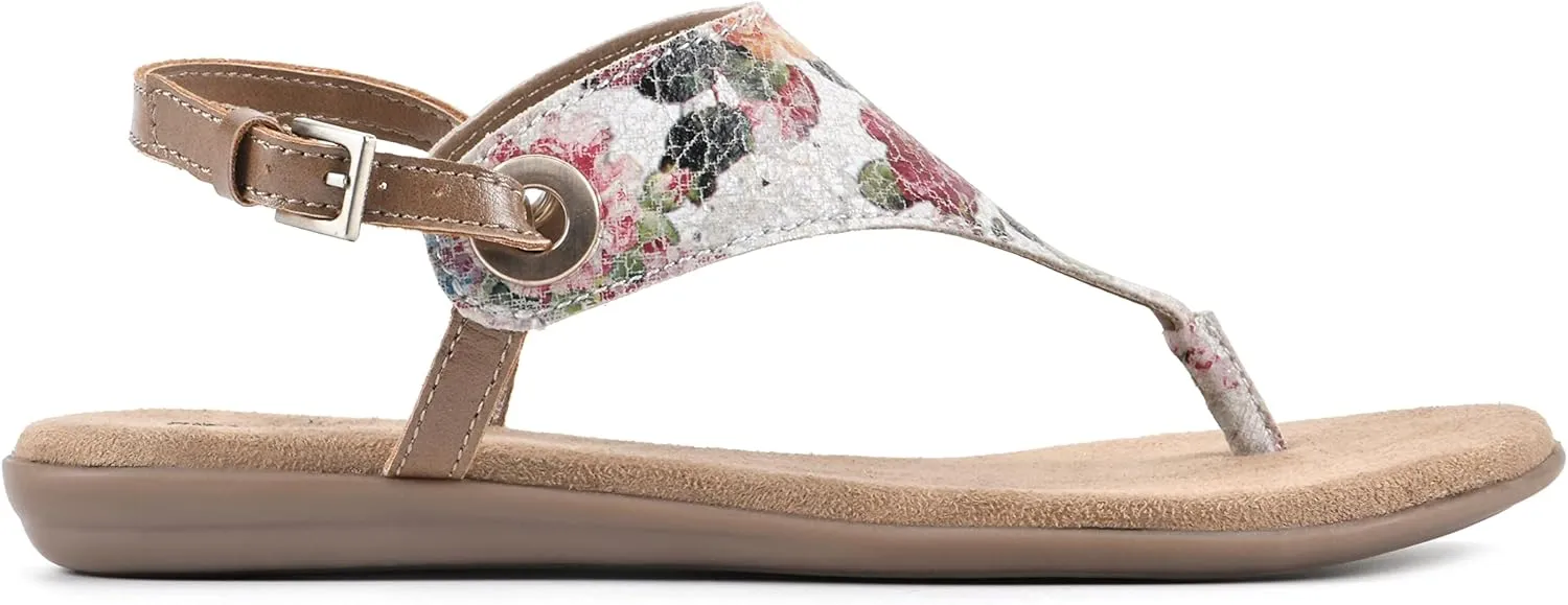 WHITE MOUNTAIN Women's London Flat Sandal
