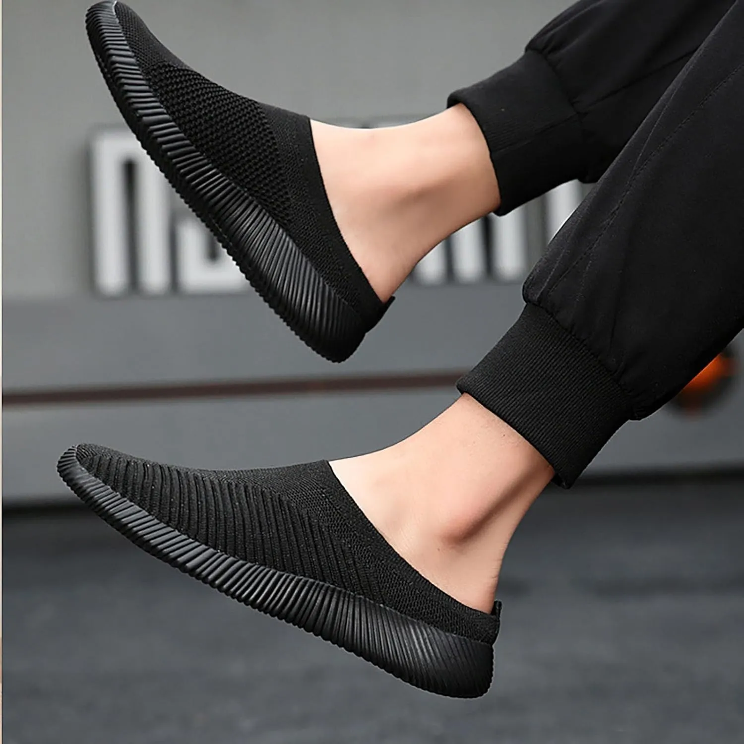 Women's Casual Slip on Half Shoes Breathable Walking Shoes Women Food Service Women Shoes Casual Women Shoes Sneakers Black Tennis Shoe Loafers Shoe