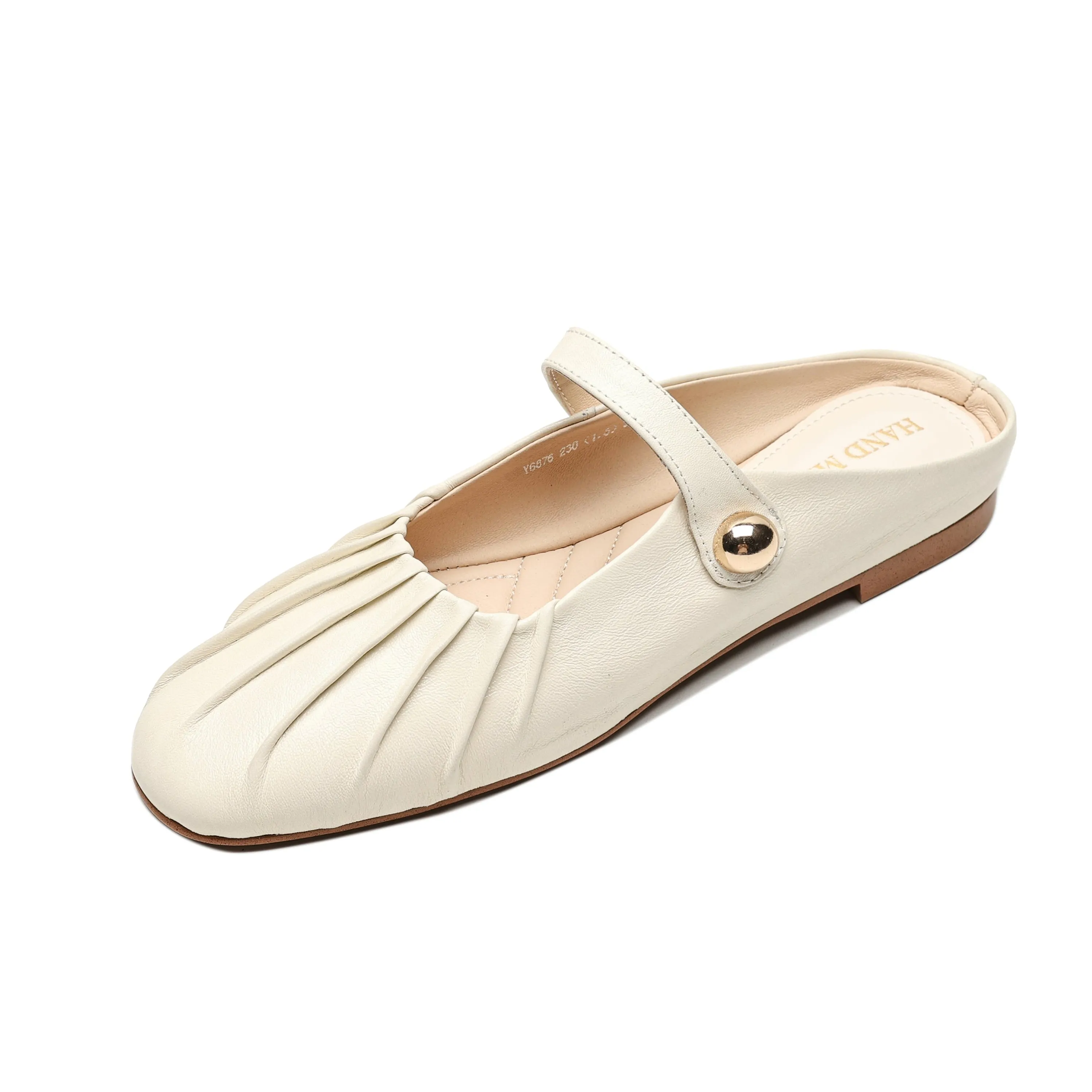 Women's Shell Pattern Buckle Comfort Mule Shoes