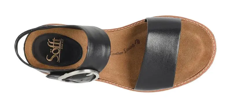 Women’s Sofft Bali – Adjustable Leather Sandal with Buckle Detail