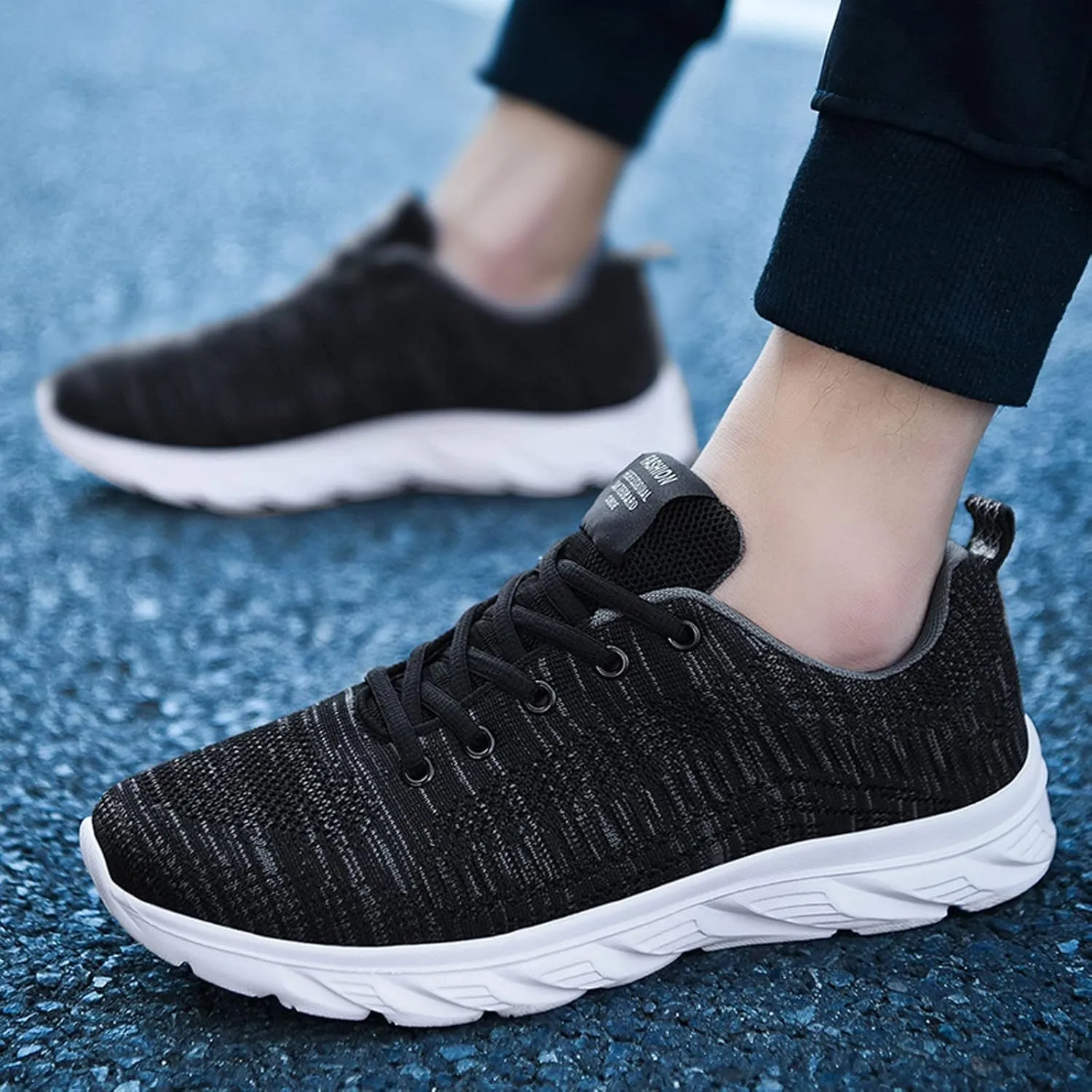 Y-3 Men's Sneaker Fashion Men Mesh Mountaineering Casual Sport Shoes Lace Up Solid Mens Sneakers Size 9 Air