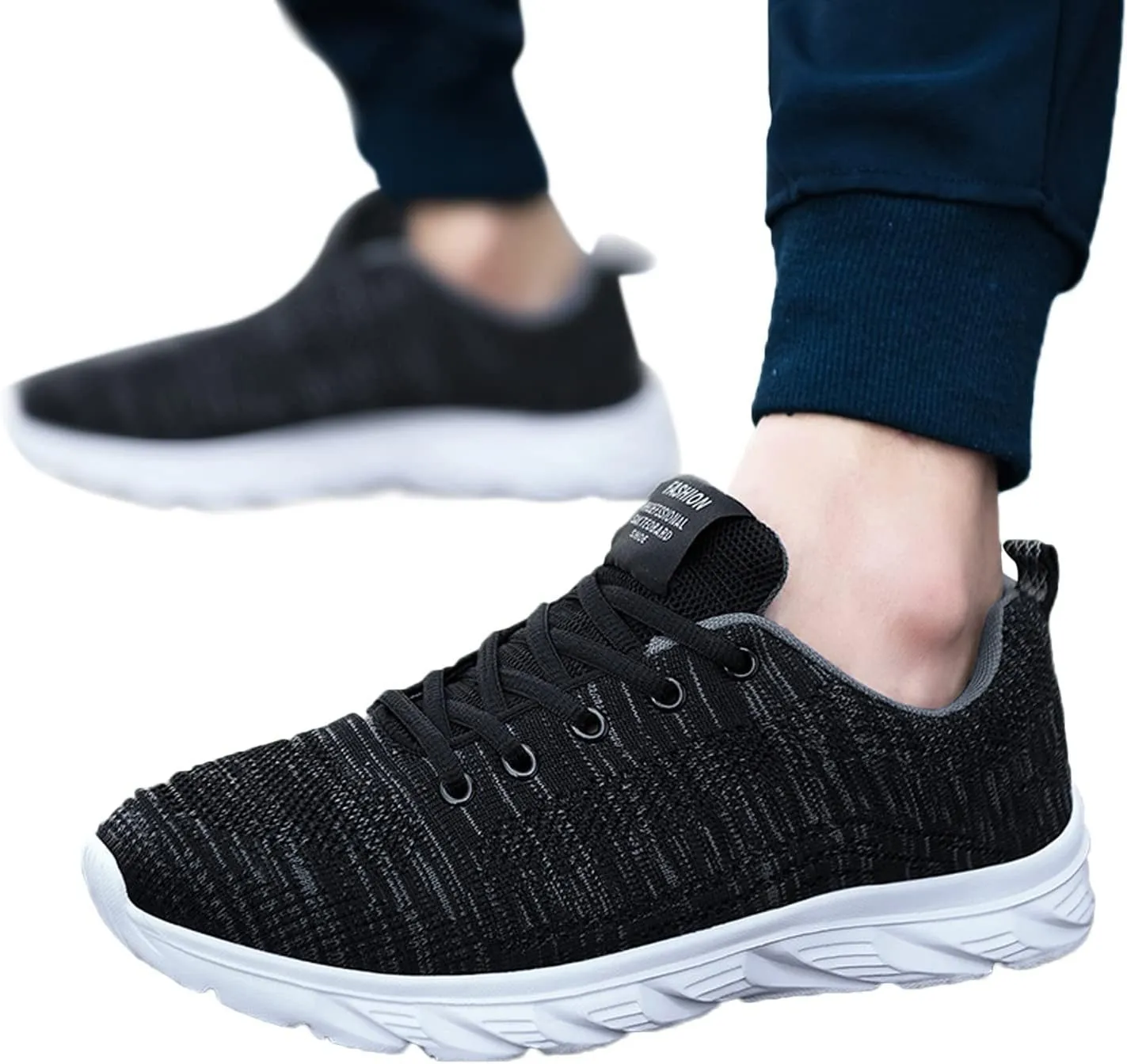 Y-3 Men's Sneaker Fashion Men Mesh Mountaineering Casual Sport Shoes Lace Up Solid Mens Sneakers Size 9 Air