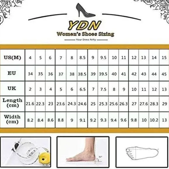YDN Women Square Closed Toe High Heel Trendy Loafer Slip on Side Sandals