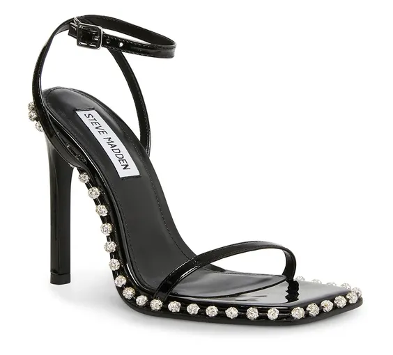 Zelle Rhinestone Trim Heels
