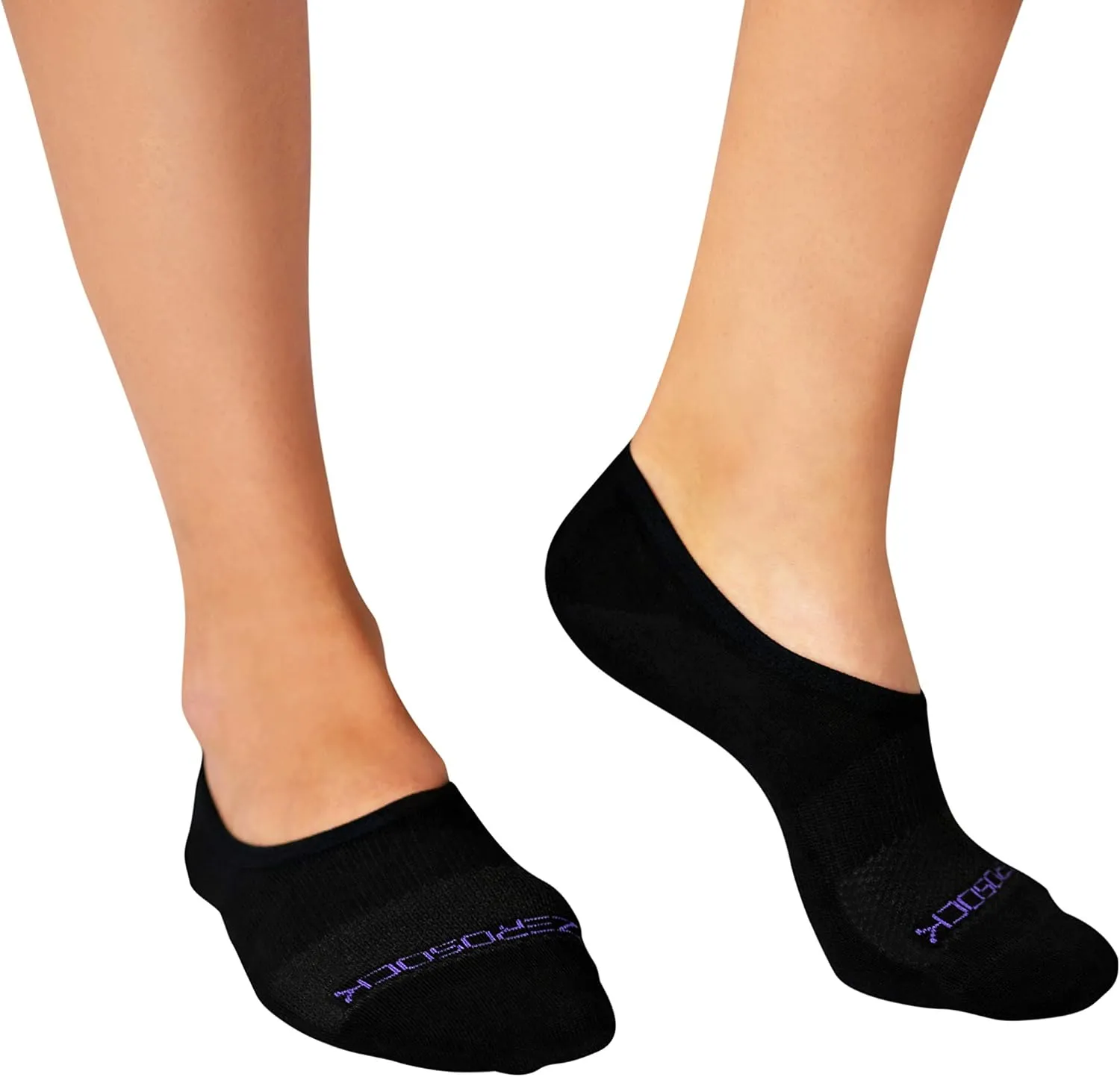 ZeroSock Womens Bamboo Ankle Wraith Hidden Ankle Sock With Mesh Ventilation, Anti-Tear Double Thread Bottoms