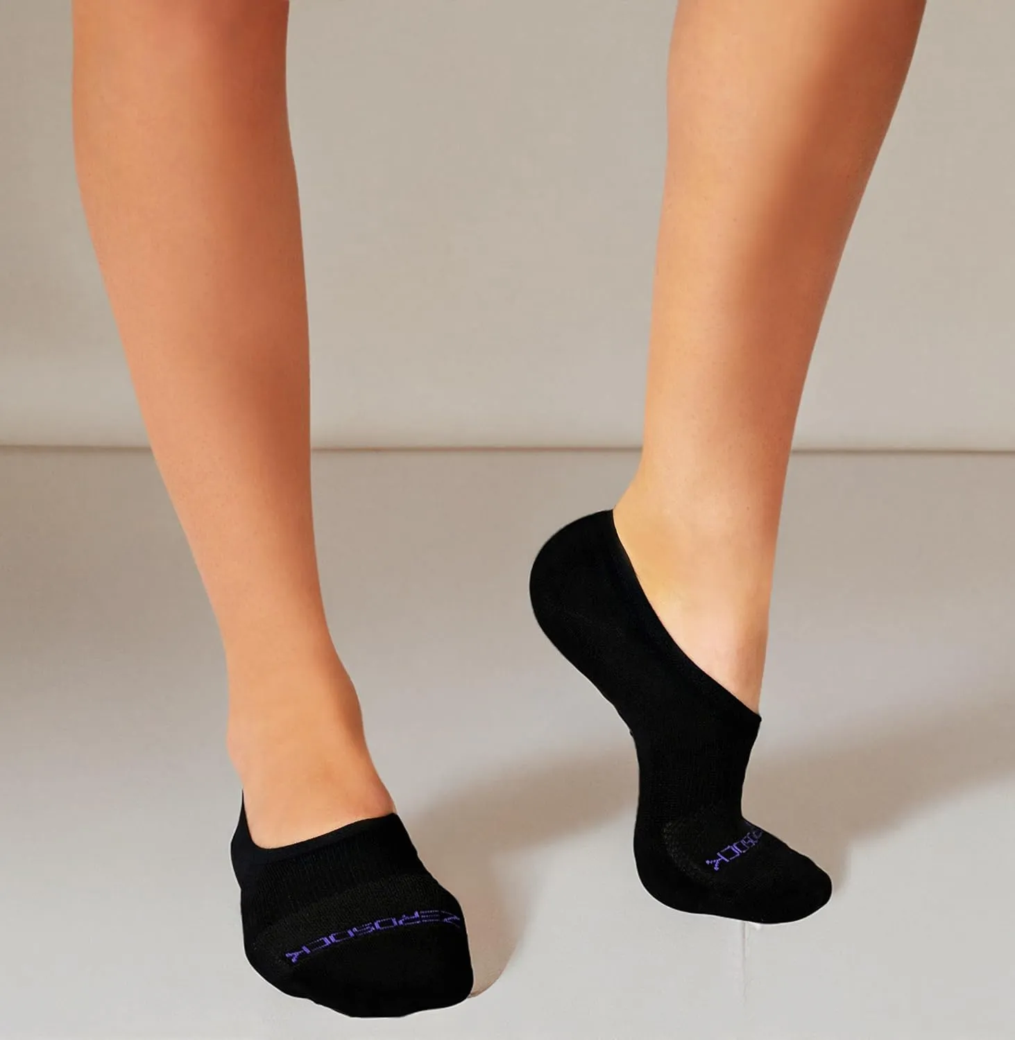 ZeroSock Womens Bamboo Ankle Wraith Hidden Ankle Sock With Mesh Ventilation, Anti-Tear Double Thread Bottoms