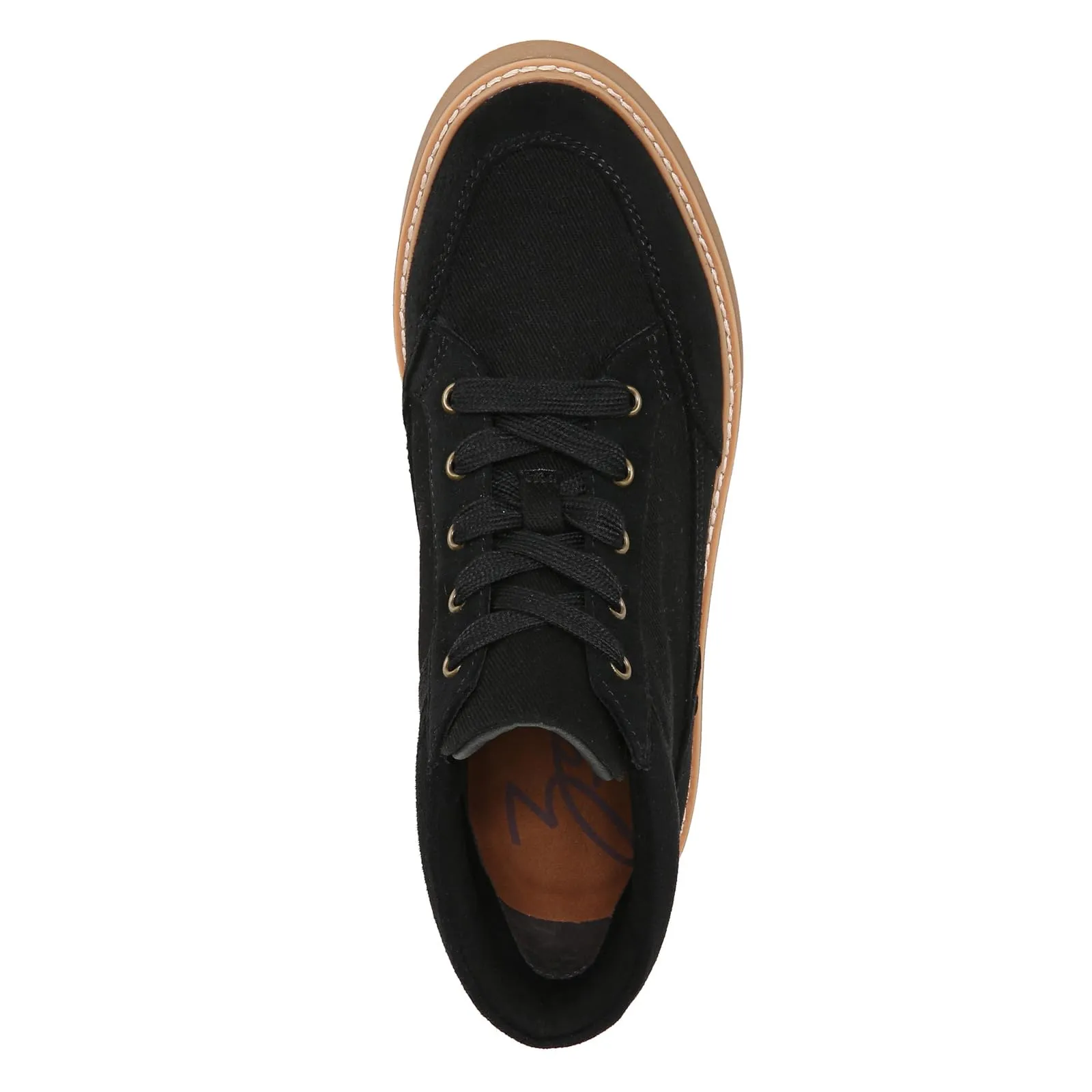 ZODIAC Womens Siona Lace Up Sneaker Black Fabric 10 M